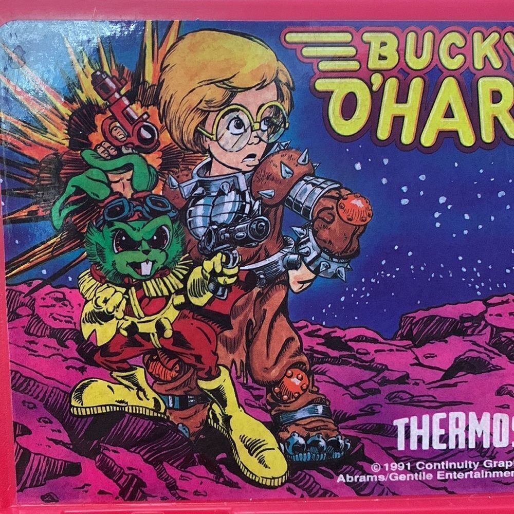 Vintage Never Used 1991 Bucky O’Hare Thermos Lunch Box W/Original Coupon Sticker - Picture 7 of 16